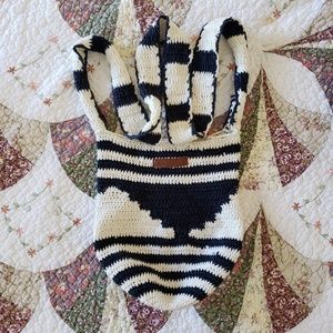 White/Blue Billabong Satchel